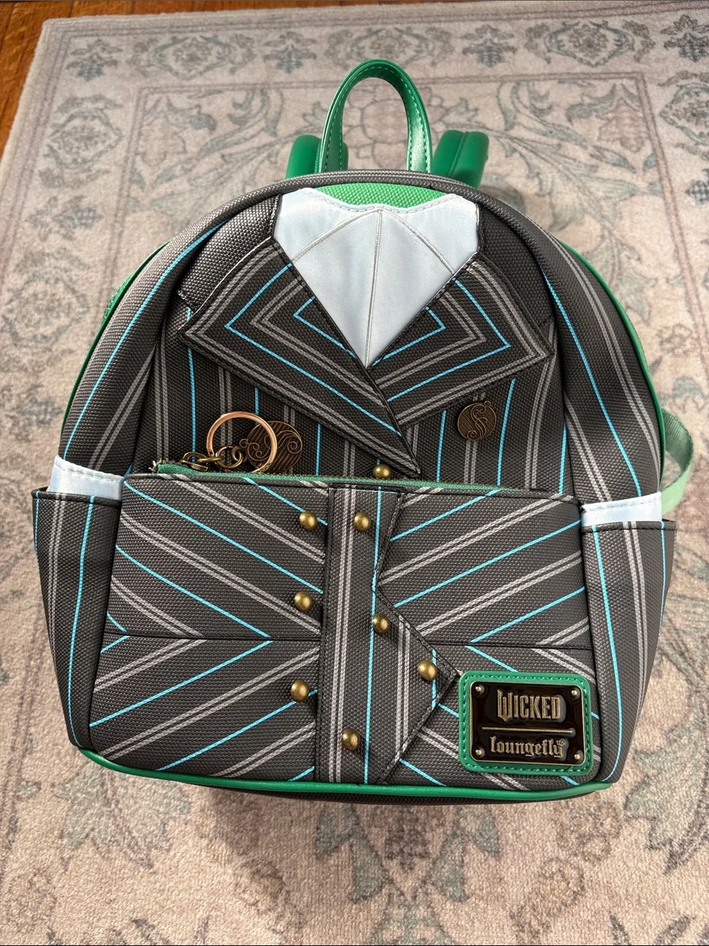 Loungefly Wicked Elphaba Shiz University Uniform Figural Mini Backpack